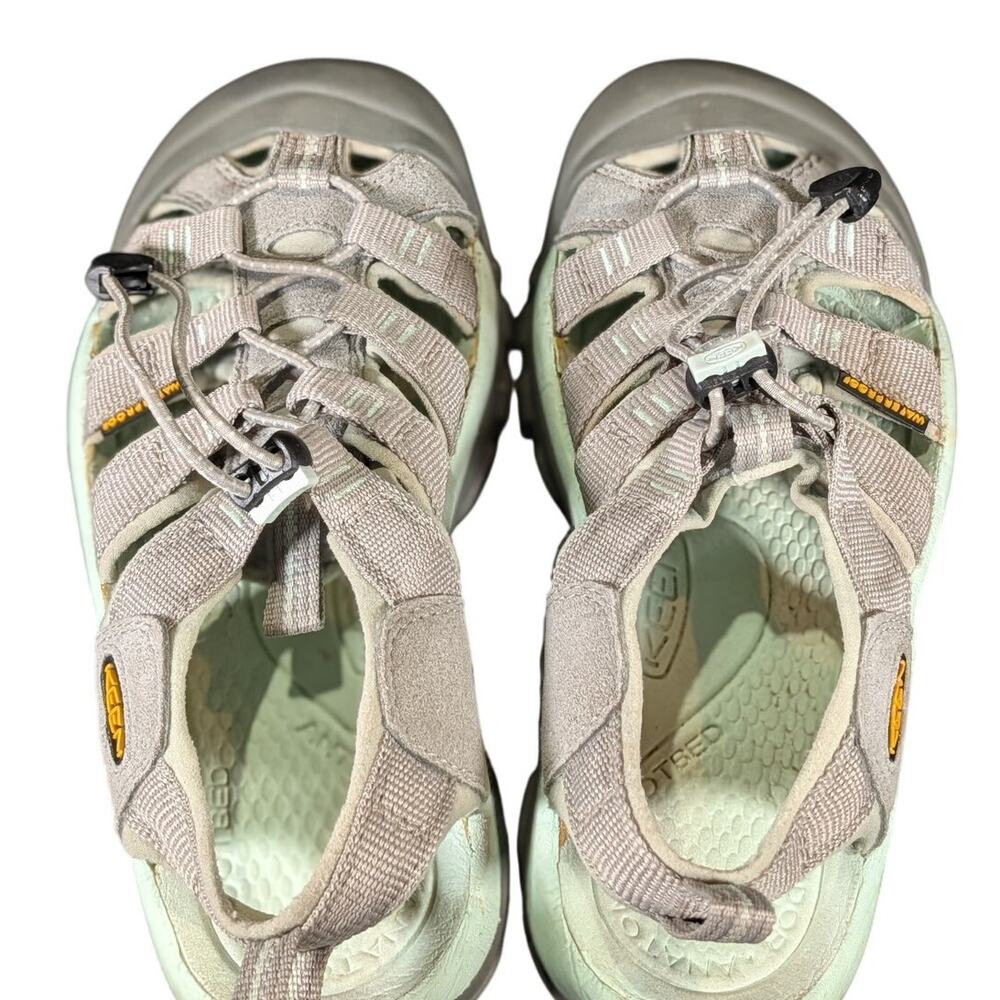 KEEN Newport H2 Waterproof Hiking Water Sandals Gray Mint Women's 6 Gorpcore